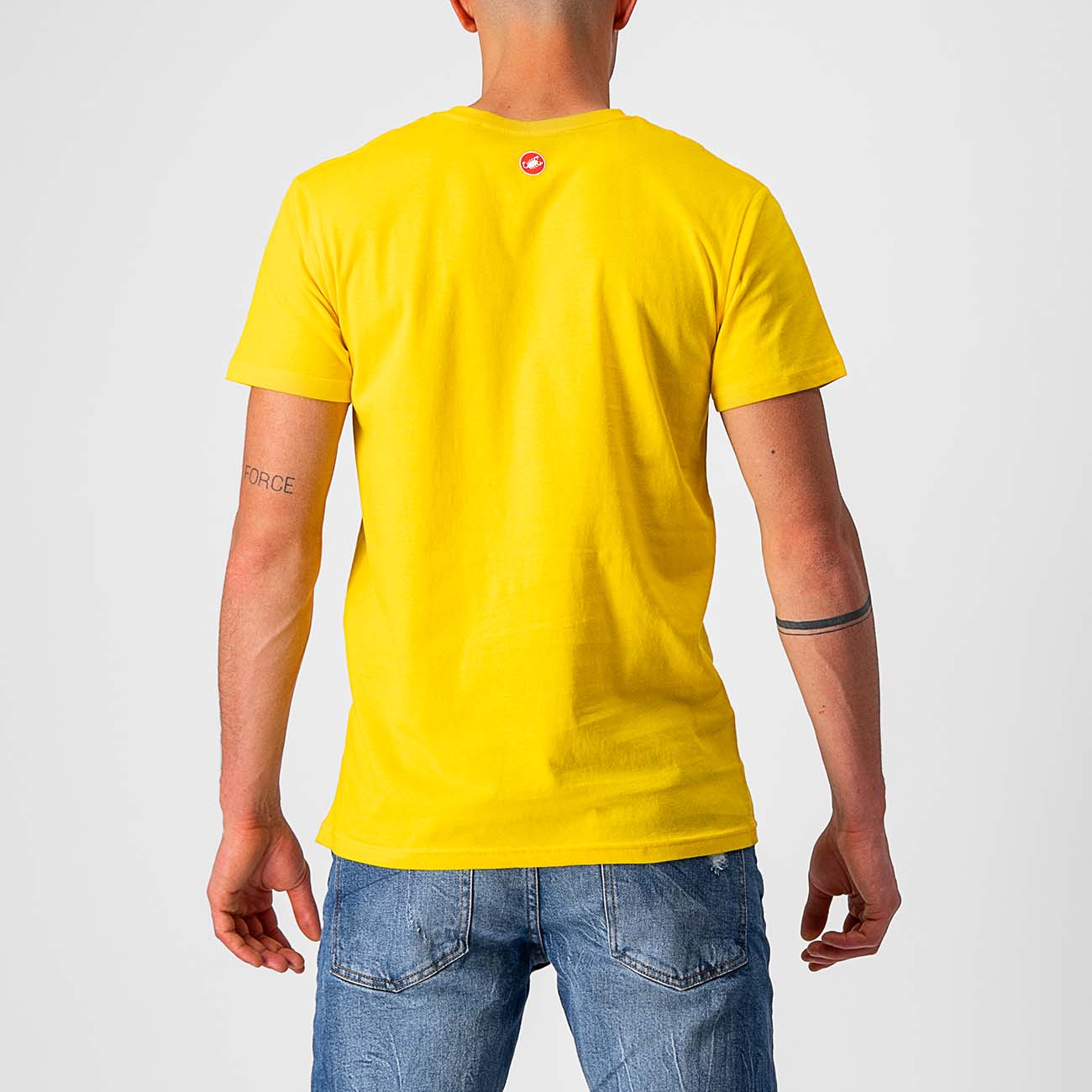 CASTELLI Kolarska Koszulka Z Krótkim Rękawem - VENTAGLIO TEE - Czerwony/żółty