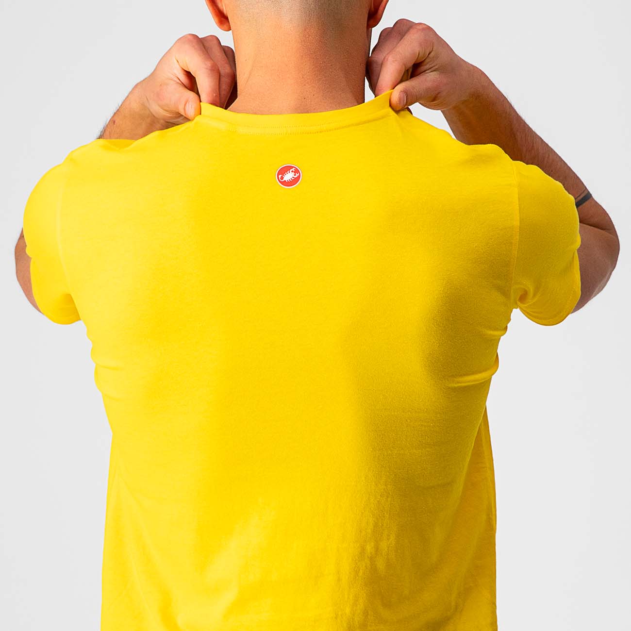 CASTELLI Kolarska Koszulka Z Krótkim Rękawem - VENTAGLIO TEE - Czerwony/żółty